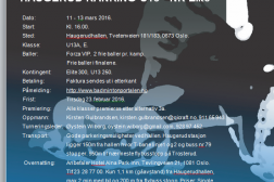 Velkommen til Haugerud ranking U13/NR senior 11-13. mars 2016