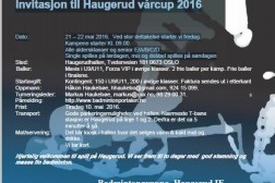Velkommen til Haugerud vårcup 2016