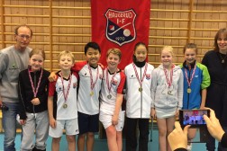 Medaljedryss til Haugerud under årets kretsmesterskap i Haugerudhallen