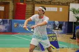 Marius Myhre Fartum vinner herresingle i Norwegian International i Sandefjord