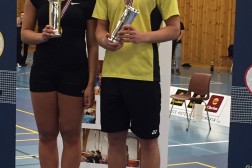 Tre medaljer til Haugerud i året NM i badminton
